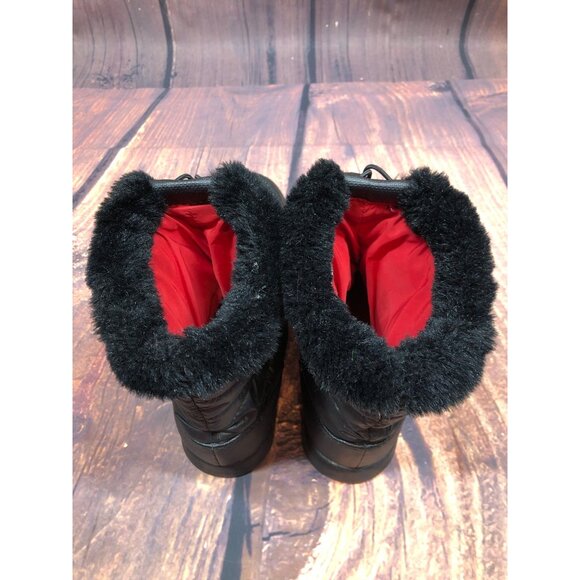 THE NORTH FACE Black Thermal Micro Waterproof C315ZT1 Winter Boots Womens 7 (m8n - Picture 4 of 10